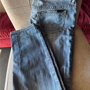 Seven7 Boot Cut Women's Jeans in Mid Blue Wash